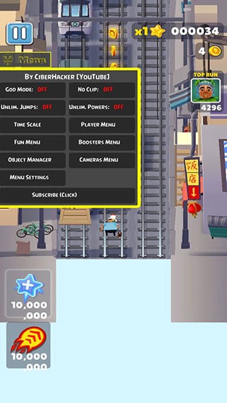 Subway地铁跑酷上帝视角版